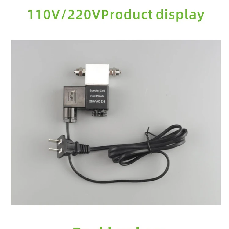 WyinAquarium 1,6 W 110 V-220 V CO2 Магнитная электромагнитный клапан Регулятор низкого Температура CO2 аквариума Электрический электромагнитный клапан