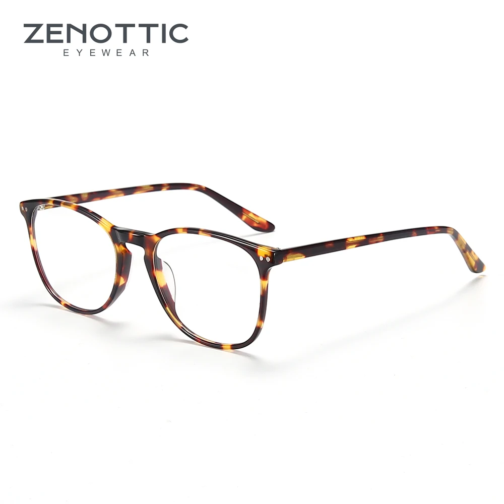 ZENOTTIC ацетатные мужские очки оправа оптические модный дизайн близорукость по