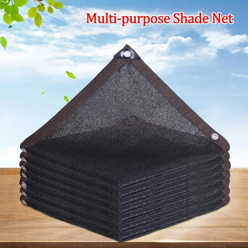 

Black 12 Pin Outdoor Garden Anti-UV Sunshade Net Sunscreen Cloth Shading Cover