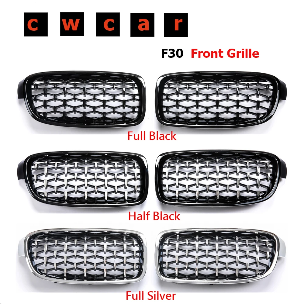 

A Pair Front Car Racing Grill for BMW 3 Series F30 F31 F35 320i 328i 335i 2012-2018 Auto Grille Kidney Replacement Grilles