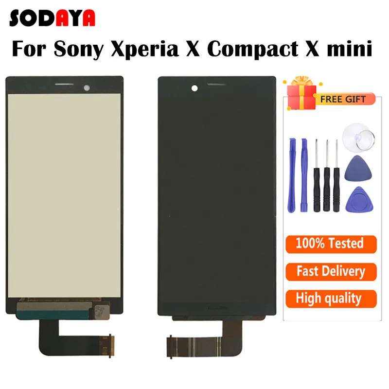 ЖК дисплей с сенсорным экраном и дигитайзером для Sony Xperia X Compact mini F5321 запасные