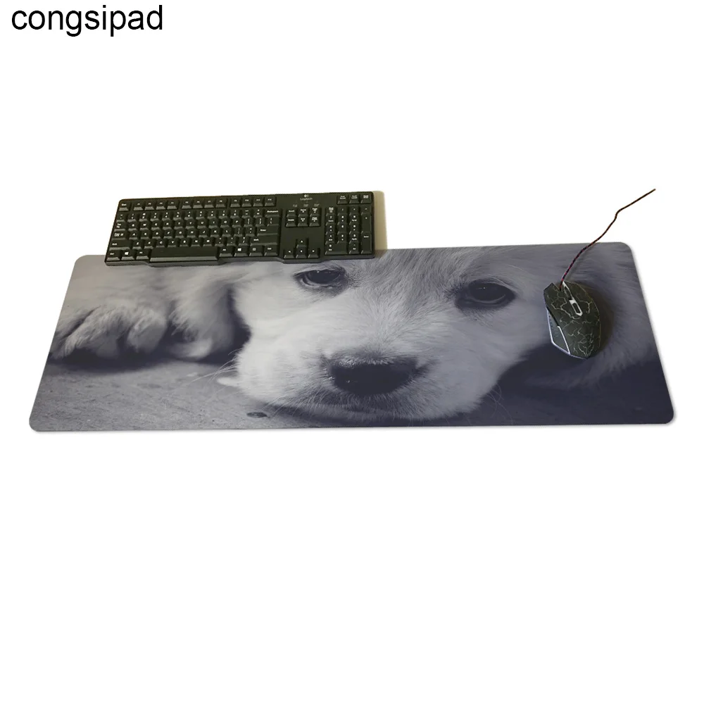 Настольный Коврик Для Мыши Оптические мягкие обои Sad Eyes Dog 300X700X2mm и 400X900X2mm Новые