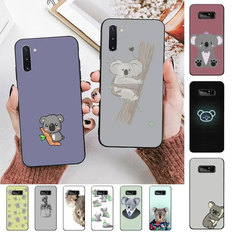 

FHNBLJ Koala Phone Case for Samsung Note 3 4 5 7 8 9 10 20 pro lite ultra for Oppo A9 2020