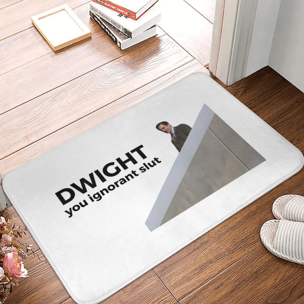 

Dwight You Ignorant Slut The Office U.S. Doormat Carpet Mat Rug Polyester Non-Slip Floor Decor Bath Bathroom Kitchen 40*60