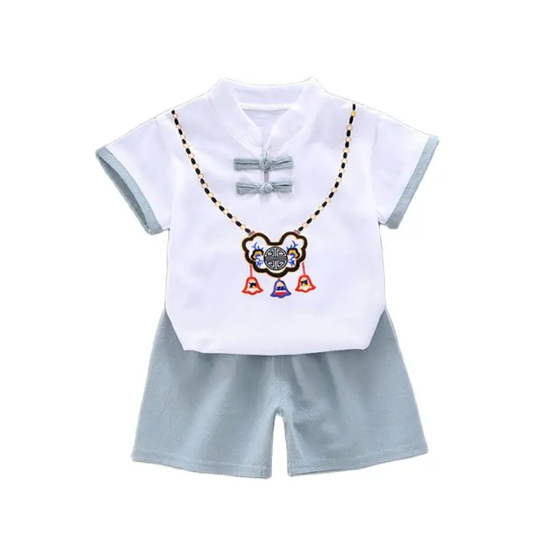 baby boys girls summer cartoon clothes sets 0-7T kids cotton t-shirt+shorts 2pcs/set toddler outfit children sport costuming Top |