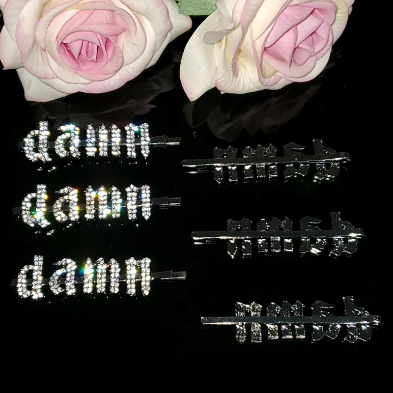 Заколка для волос в готическом стиле заколка-невидимка с буквами аксессуар 2020 |