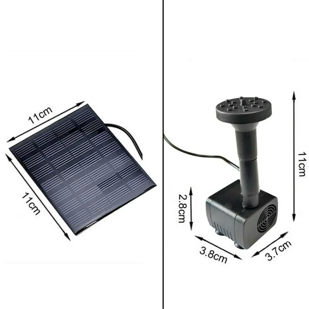 Солнечный садовый фонтан насос водопады Солнечная энергия птица ванная Фонтан
