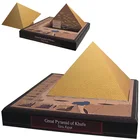 Египетская большая пирамида Хуфу, мини 3D бумажная модель, домашнее бумажное ремесло, творчество сделай сам, строительство оригами для детей и взрослых, ручная работа, игрушки