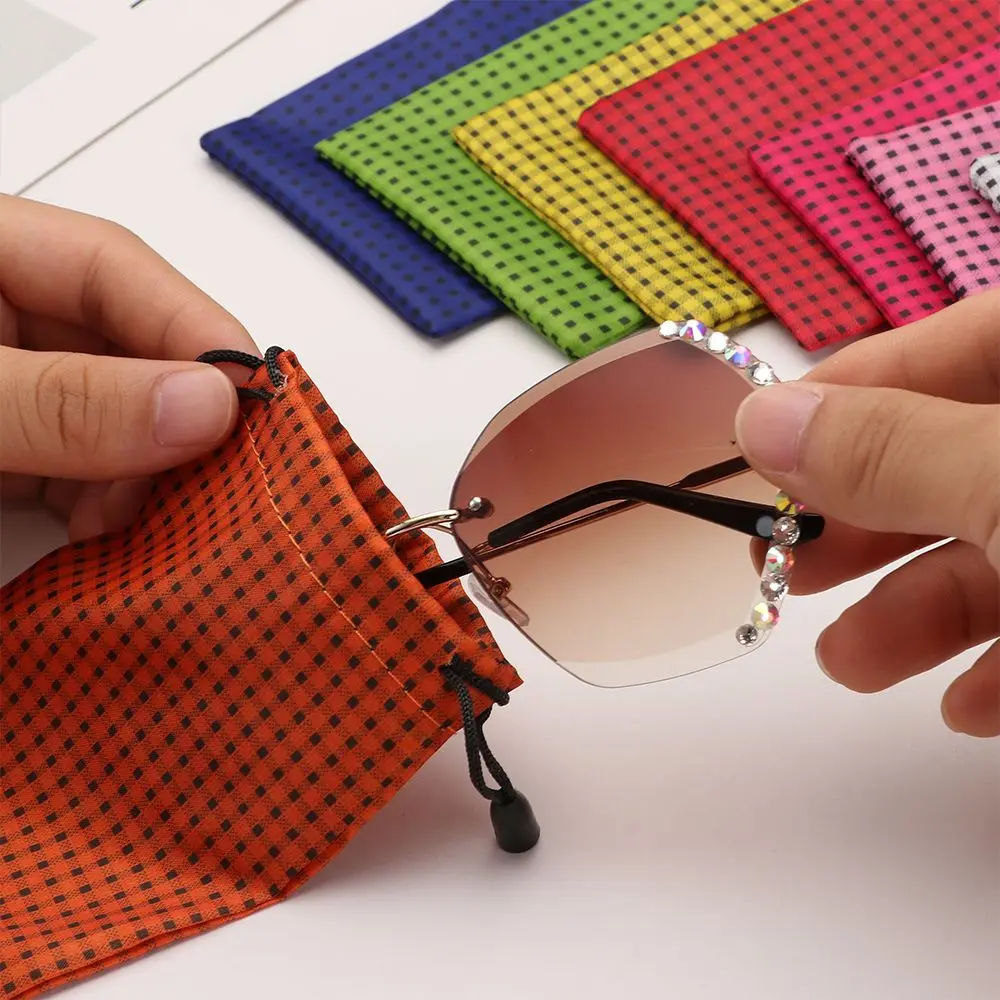 

Durable Eyewear Soft Optical Glasses Case Glasses Cloth Bags Sunglasses Bag Drawstring Pouches Eyeglasses Pouch