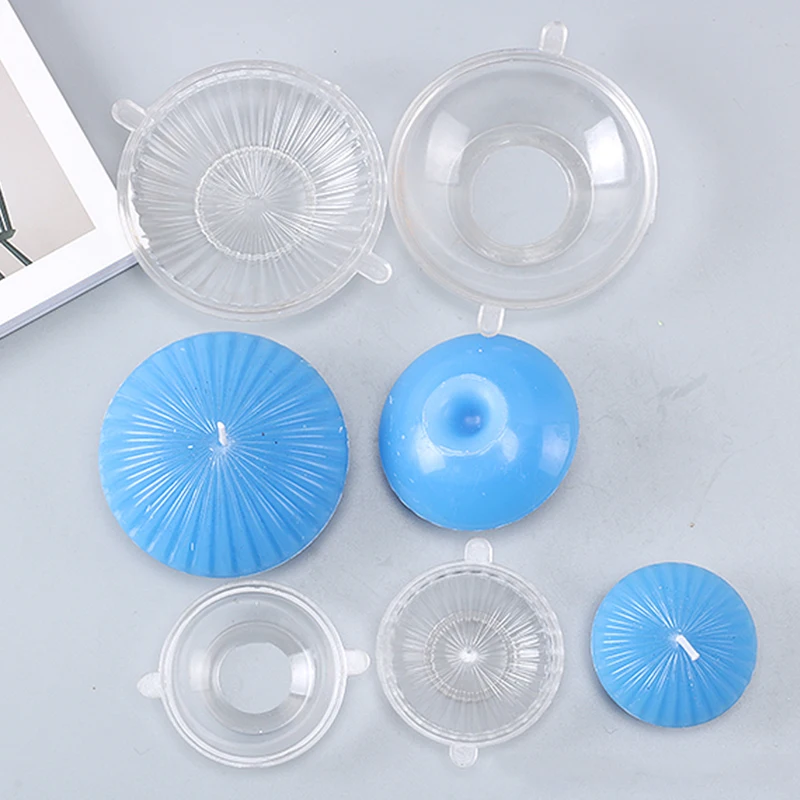 Овальная форма DIY ручной работы для свечей в полоску диаметр 7 diy пластиковые