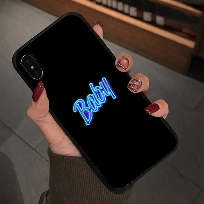 Флуоресцентный чехол для телефона маленький узор Iphone 5/6/6s/7/8 Plus/X/Xs Max/Xr/11 Pro