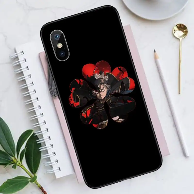 

Japan anime Black Clover Phone Case for iPhone 11 12 pro XS MAX 8 7 6 6S Plus X 5S SE 2020 XR Luxury brand shell funda coque