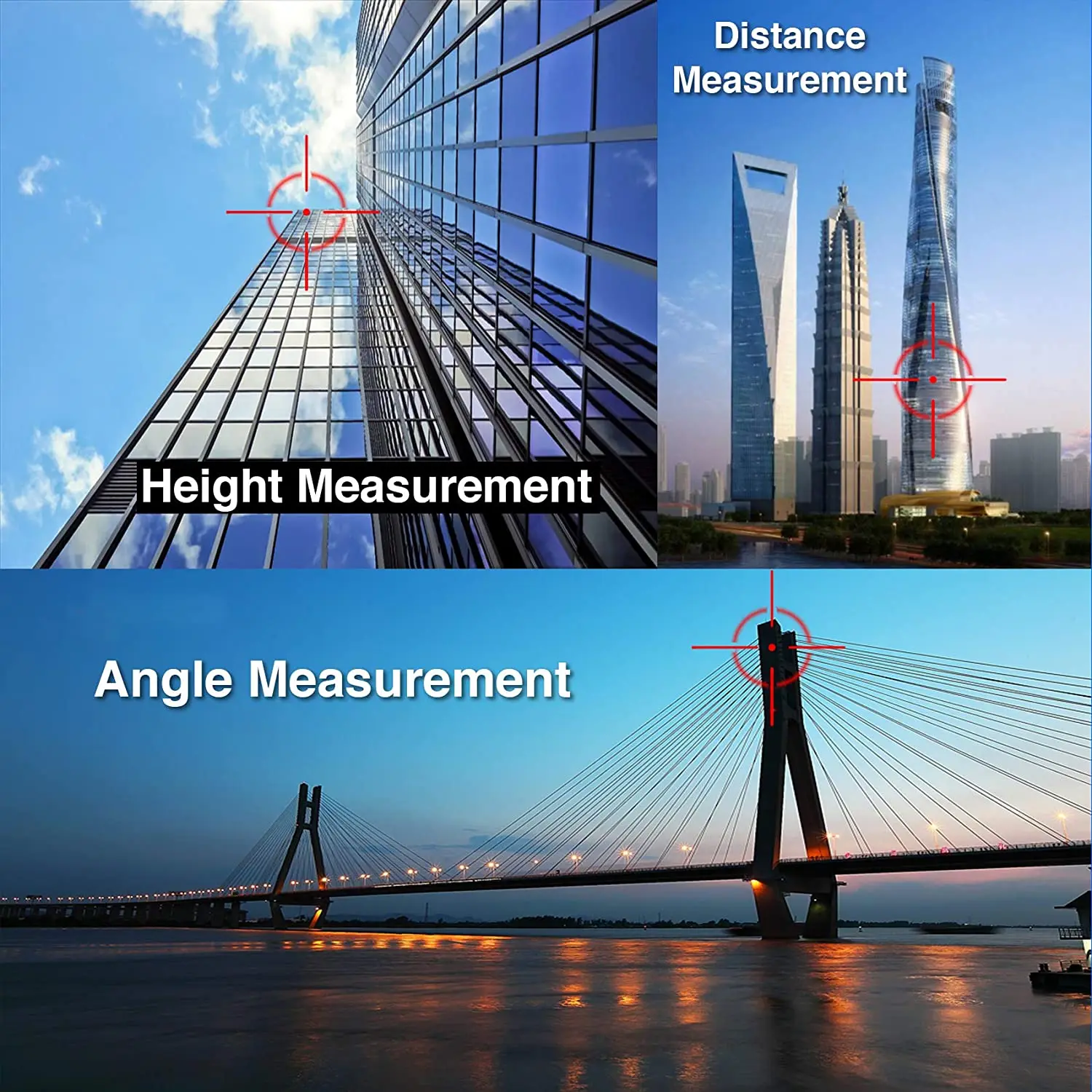 

Surgoal HD Gofl/Hunting Rangefinder, Slope Function, Flag-Lock, Pin-Sensor, Waterproof, 6X Magnification Clear View, 1200Yards E