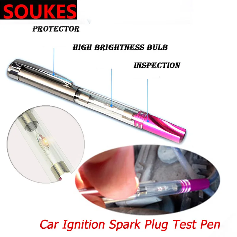 Автомобильный мотоциклетные байкерские Свеча зажигания для скутера Тесты ручка