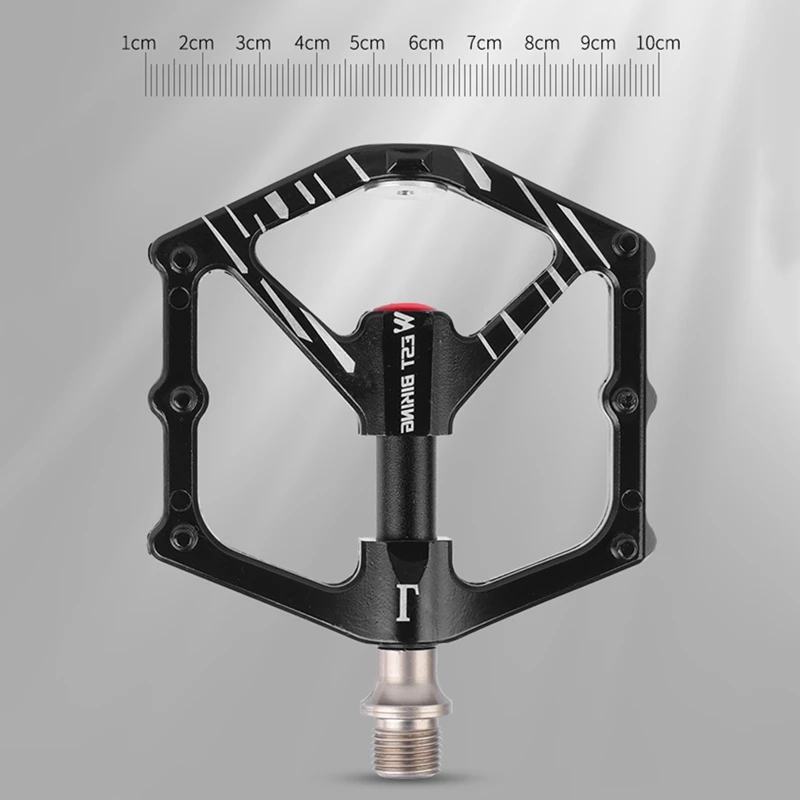 

WEST BIKING Non-Slip Mountain Bike Pedals,CNC Aluminum Alloy 9/16 Inch 3 Sealed Bearings for Road BMX MTB Bike