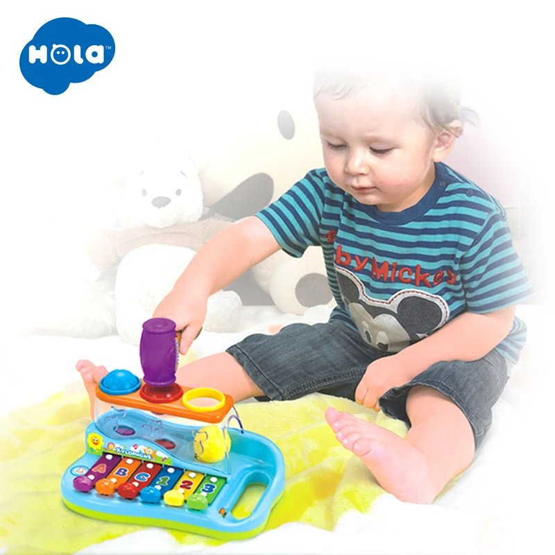 HOLA TOYS 856 игрушечный музыкальный инструмент для маленьких детей 8 Note музыкальные