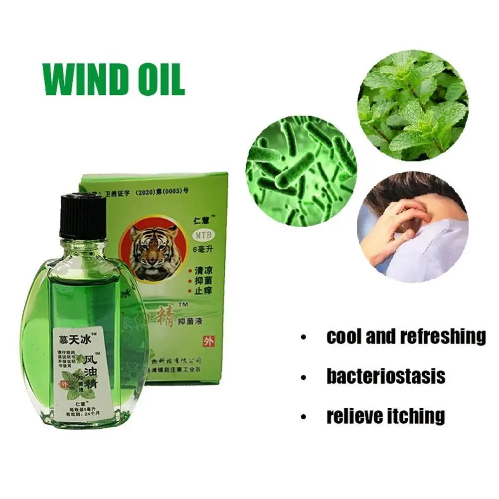 

Tiger Balm Roll-on Type Wind Oil Essence Relieve Dizziness Headache Motion Sickness Refreshing Oil Prevent Mosquito Bites