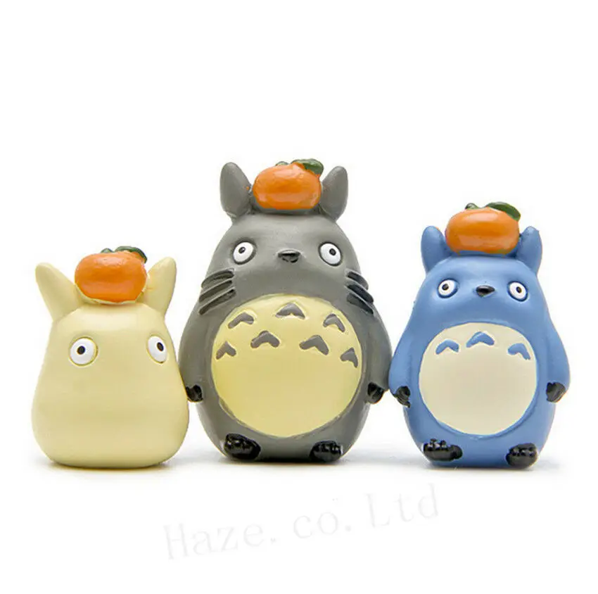 3 шт./компл. студийная статуя My Neighbor Totoro DIY модель|Игровые фигурки и трансформеры| |