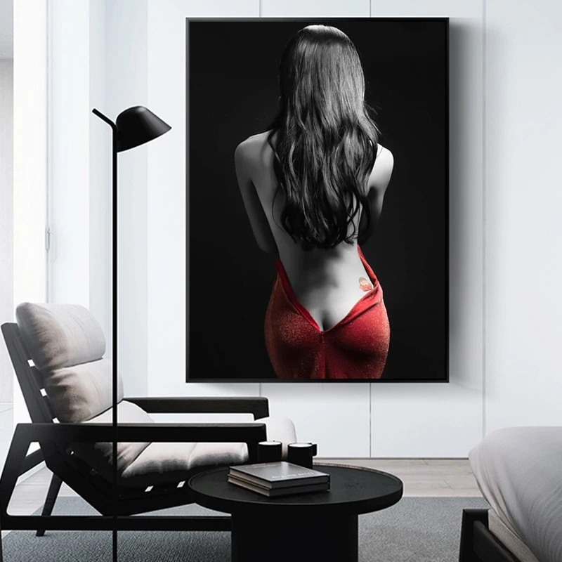 

Modern Sexy Half Nude Women Posters and Prints Wall Art Canvas Painting Women naked Pictures for Living Room Home Decoration