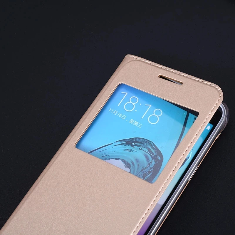 flip cover leather phone case for samsung galaxy j1 j120 j2 prime j7 j710 j5 j3 2015 2016 2017 2018 pro transparen window funda free global shipping