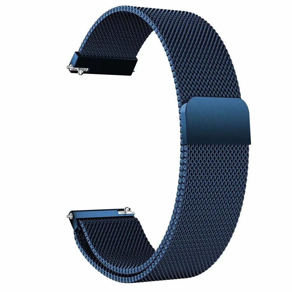18 мм 20 мм 22 мм магнитный браслет ремешок для samsung gear S3 S2 Galaxy Watch 42/46 huami Amazfit Milanese Loop для huawei watch gt - Цвет ремешка: blue