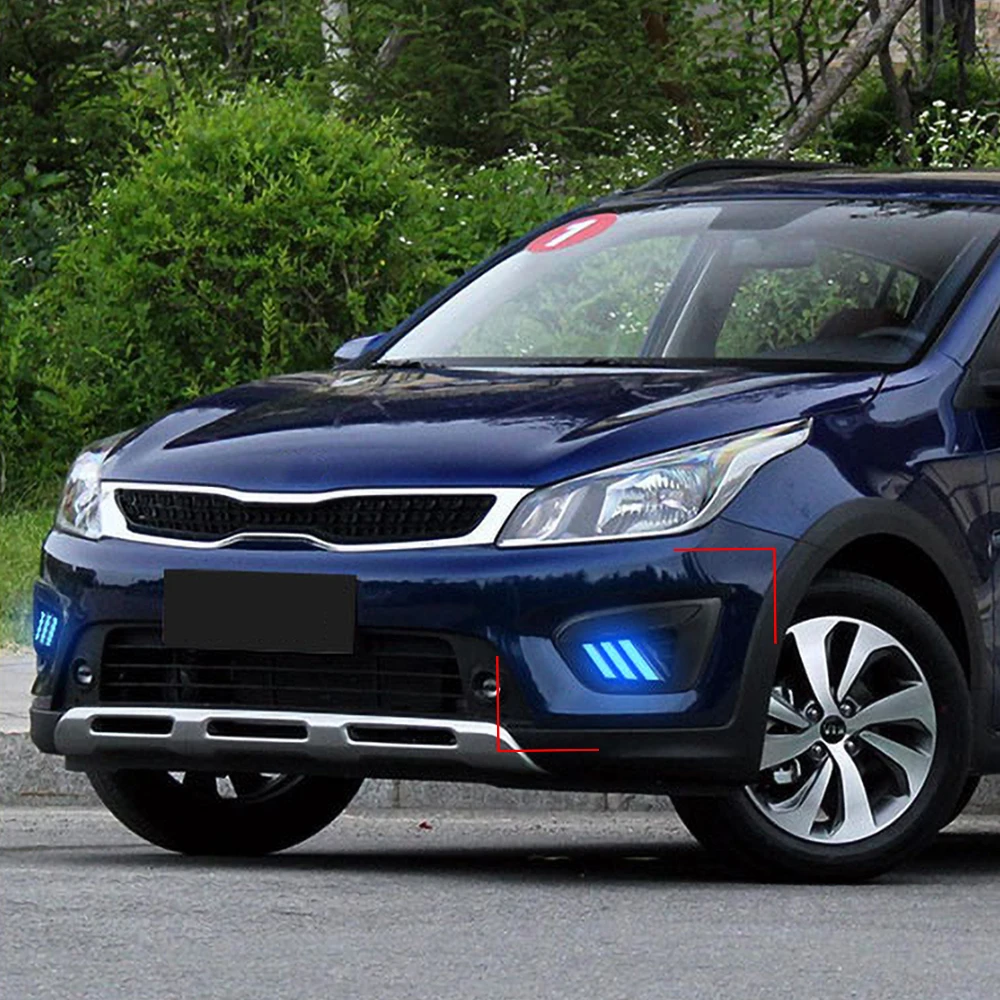 Автомобильный мигающий 2 шт. супер яркий светодиодный автомобиль для России KIA RIO X