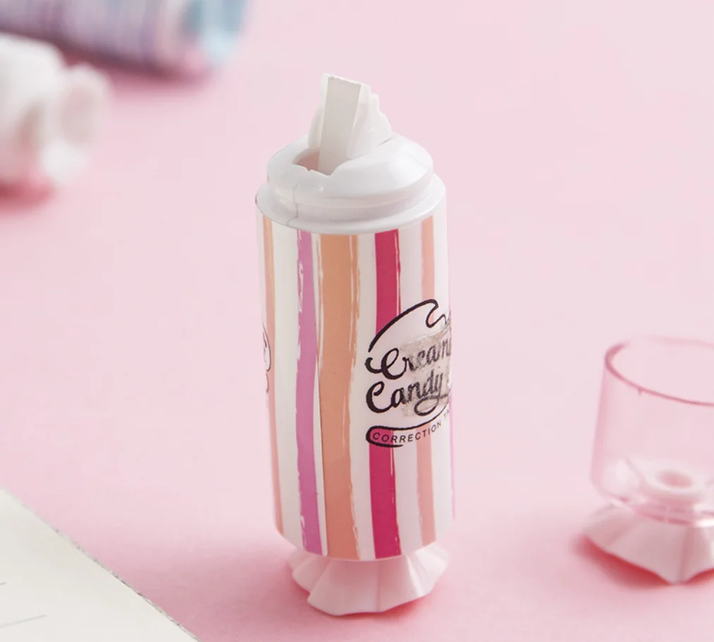 5 мм * м Длинные сладкие конфеты коррекция лента ролик белый стикер kawaii Канцтовары