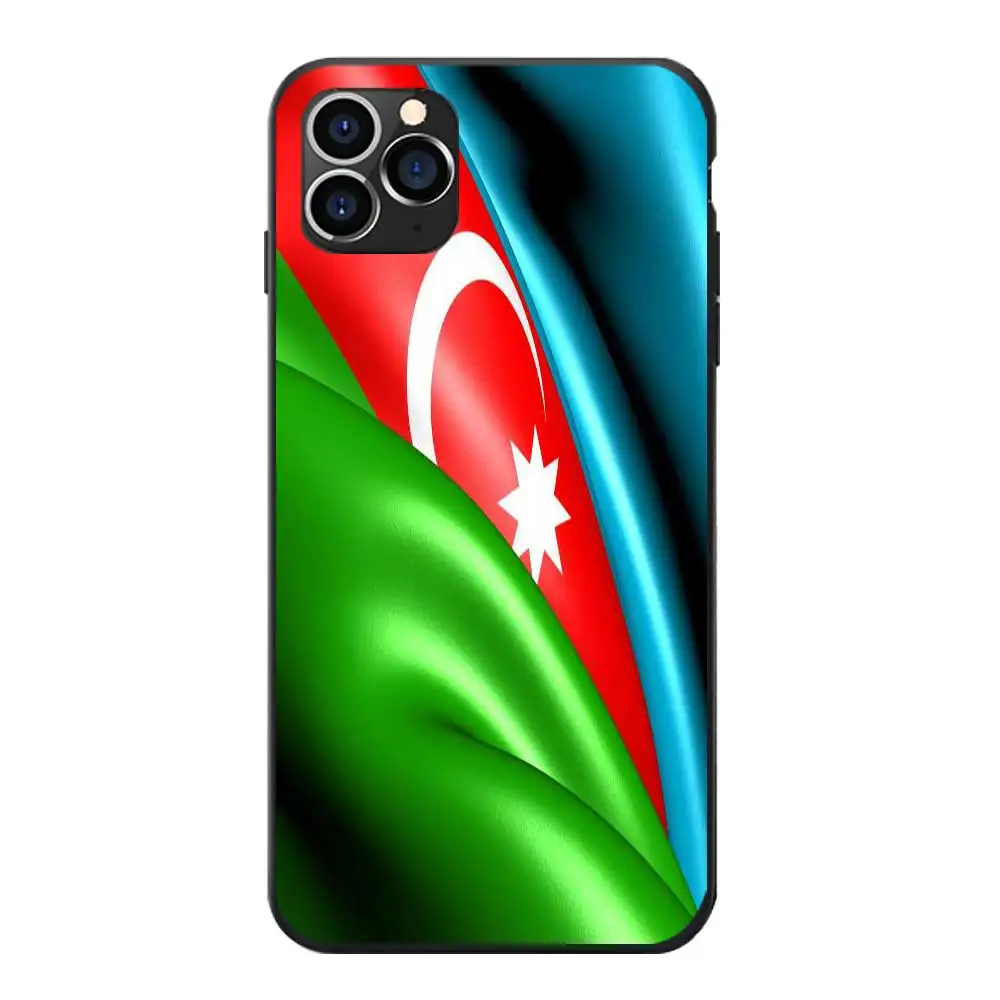 Мягкие ТПУ чехлы для телефонов iPhone 5 6 7 8 S XR X Plus 11 12 Mini Pro Max SE 2020 герб Азербайджана |