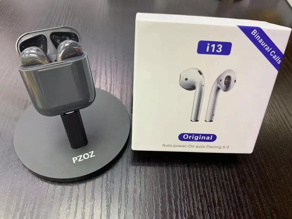 I13TWSgray I13 TWS Ipod Air Syllable Супер копия 1:1 беспроводные наушники для бассейна беспроводной сенсорный Bluetooth 5,0 наушники Touch air Poods - Цвет: I13TWSgray