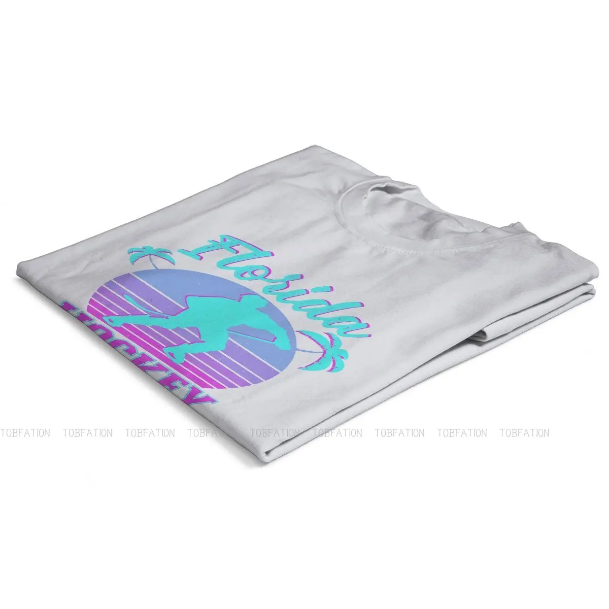 Майами тиски с круглым вырезом футболки Флорида Хоккей принт Мужская футболка