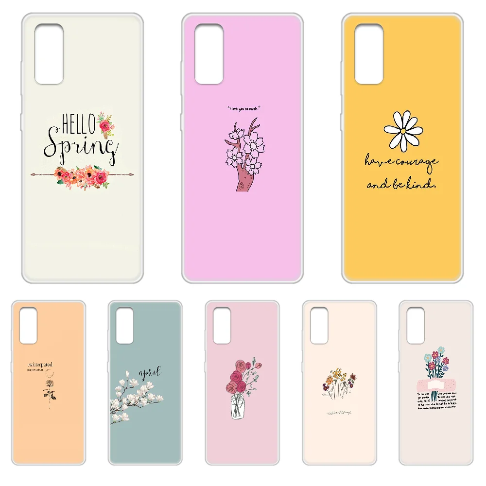 Художественный красивый простой цветочный чехол для телефона корпус SamSung Galaxy S 6 7