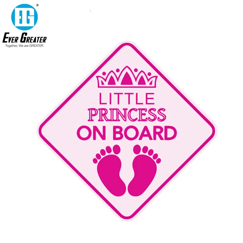 Автомобильные наклейки красивая мультяшная маленькая принцесса на борту