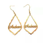 Серьги-гвоздики из нержавеющей стали в виде пятиконечной звезды