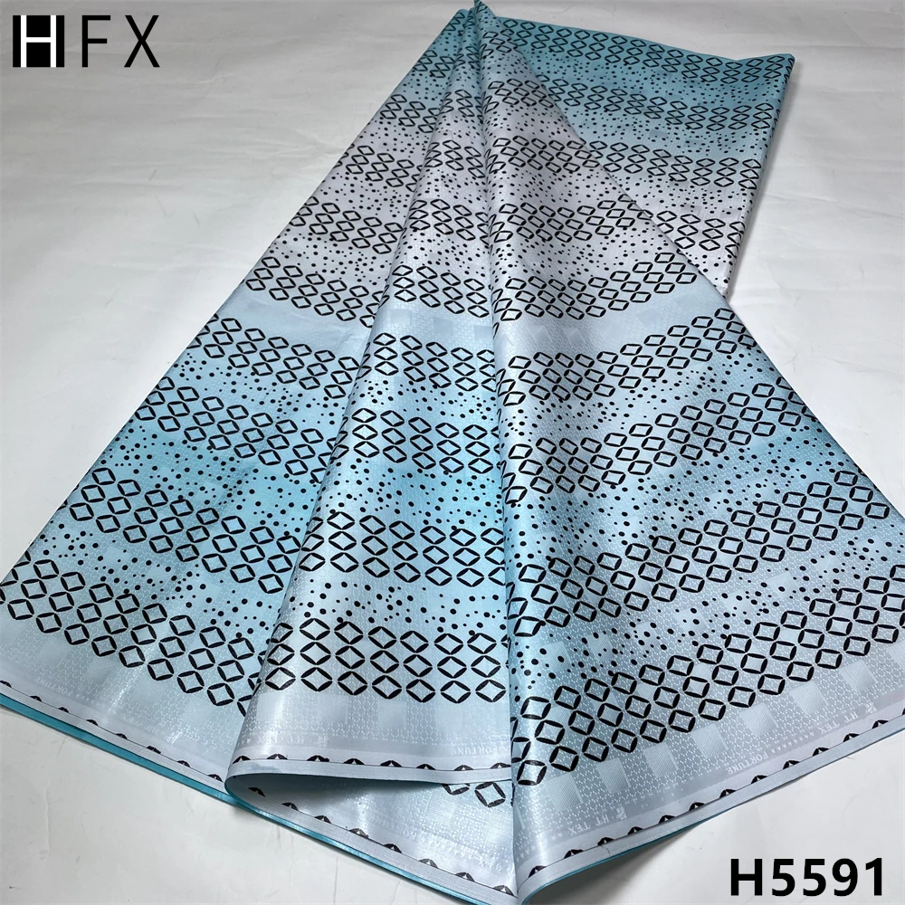 

HFX высокое качество базин богатая кружевная ткань 2021 новая жаккардовая кружевная ткань для мужчин базин богатая ткань материал для шитья 5 я...