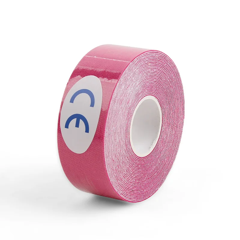 2.5cm pink 2 размера фитнес кинезиоложная лента Атлетическая Спорт восстановление обвязка тренажерный зал Теннис Бег колено Защитная муфта для мышц - Цвет: 2.5cm pink