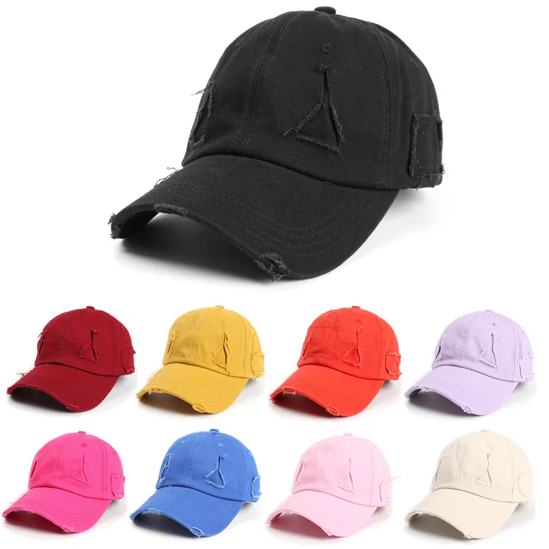 

Spring And Summer Baseball Cap European And American Style Worn-Out Cap Water Washed Baseball Cap For Both Men And Women Hats