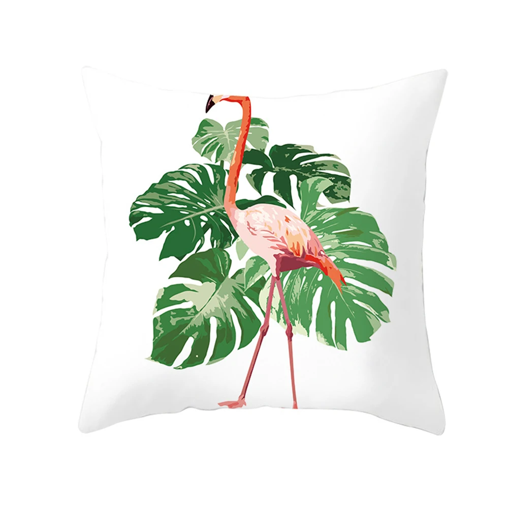 Наволочка с фламинго для Гавайской вечеринки тропический чехол подушки