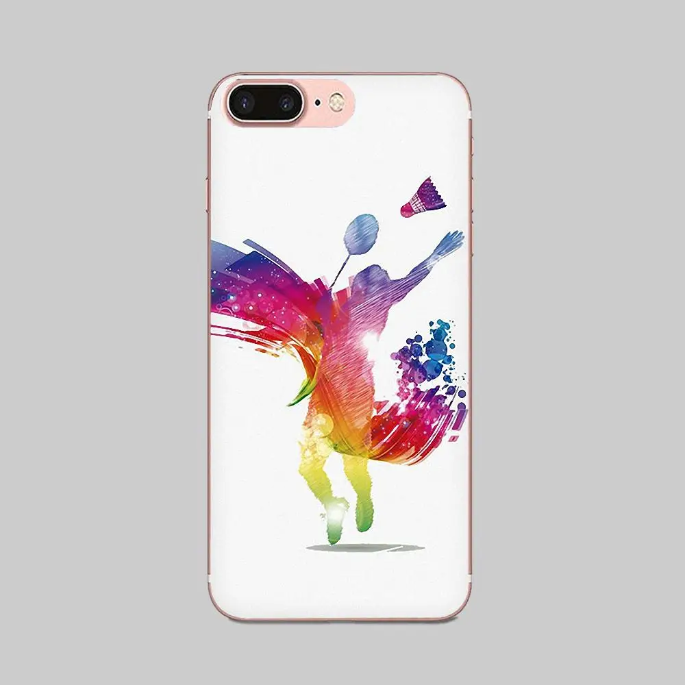 Мягкий ТПУ протектор для спортивного бадминтона Xiaomi CC9 CC9E Mi 3 4 4i 5 5S 6 6X 8 9 SE Play Plus Pro