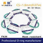 3 шт.лот зеленыйFKMуплотнительные кольца из фторированной резины уплотнения CS1.8mm ID4041,243,74546.247.548.75056*1,8 мм уплотнение уплотнительное кольцо шайба