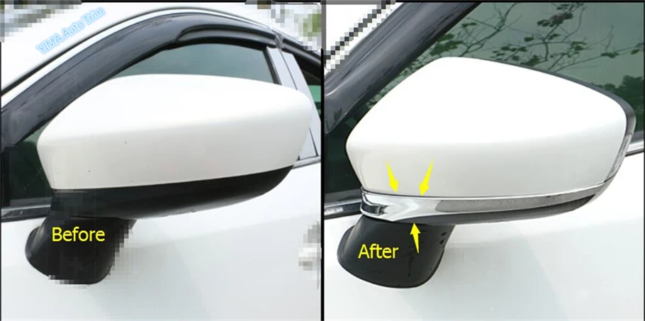 Автомобильный Стайлинг Lapetus боковое зеркало заднего вида декоративная полоска