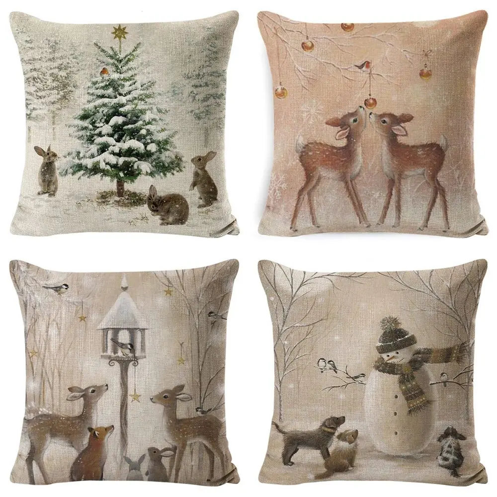 

2021 олень украшения Рождественский подарок украшение для дома Рождественская наволочка