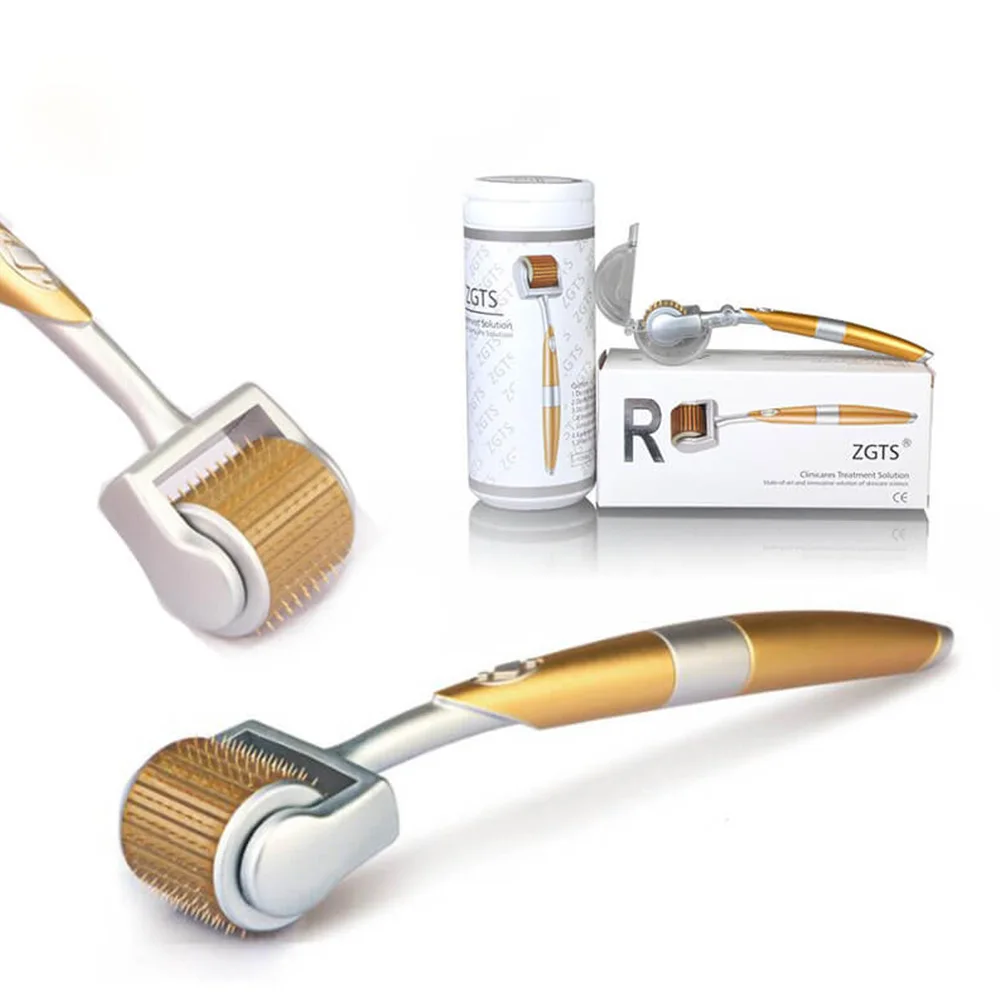Профессиональный титановый ролик для ухода за лицом и выпадения волос ZGTS 192