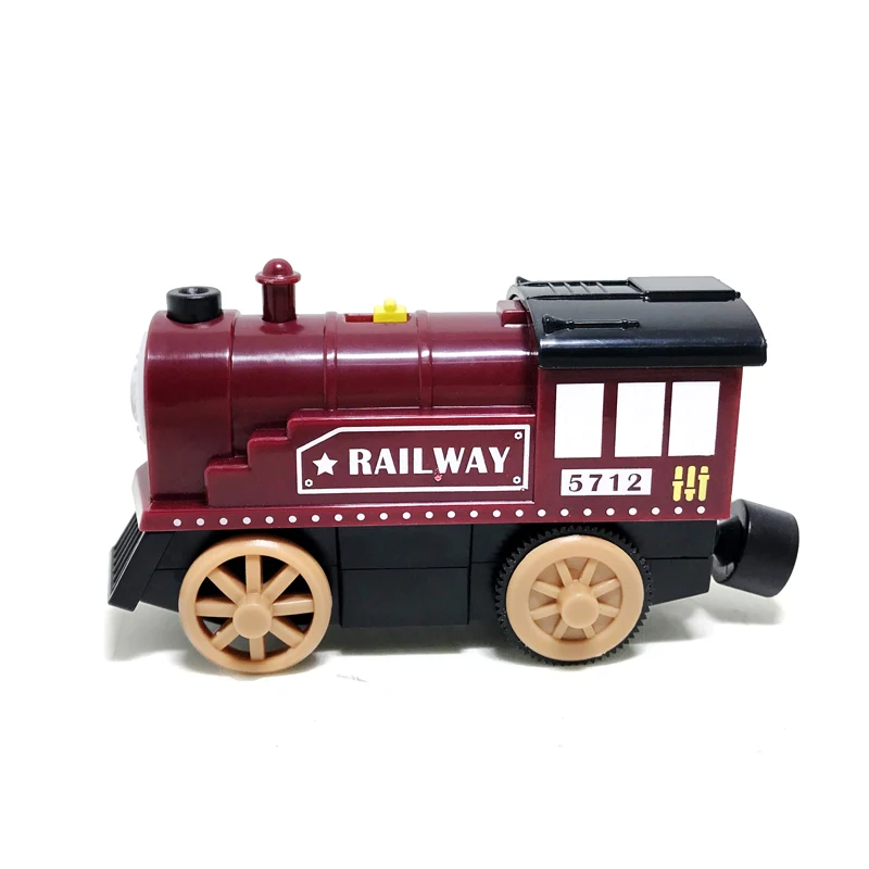 Новый горячий Электрический красный автомобиль совместимый игрушечный рельсы