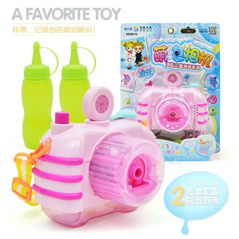 Мультяшная пузырьковая машина с светильник кой музыкальная креативная