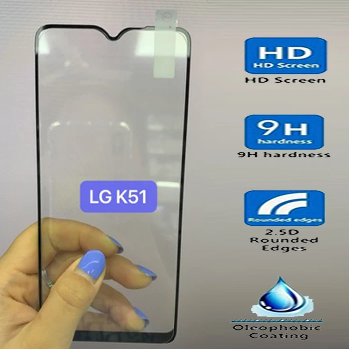 3D полное клеевое закаленное стекло для LG K51 покрытие 9H защитная пленка Защита