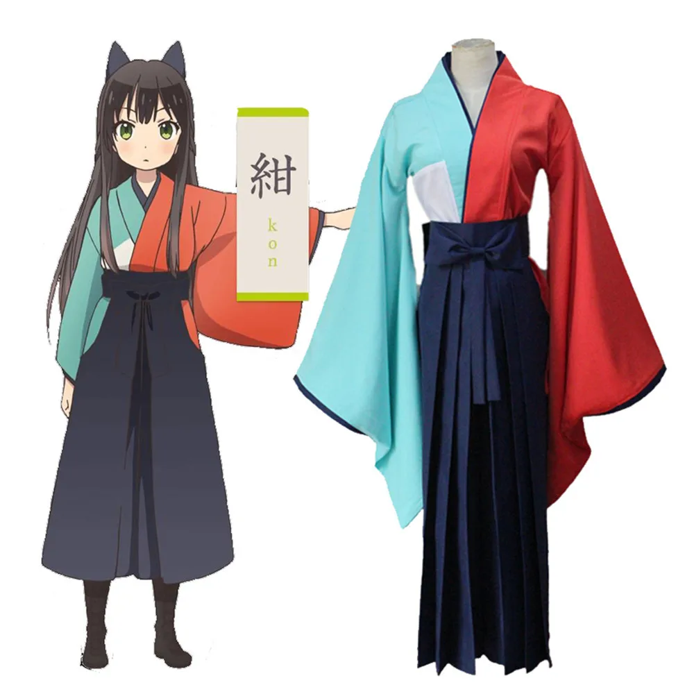 Аниме Urara tatsumi kon костюмы японское кимоно косплей Татсуми кон банный халат