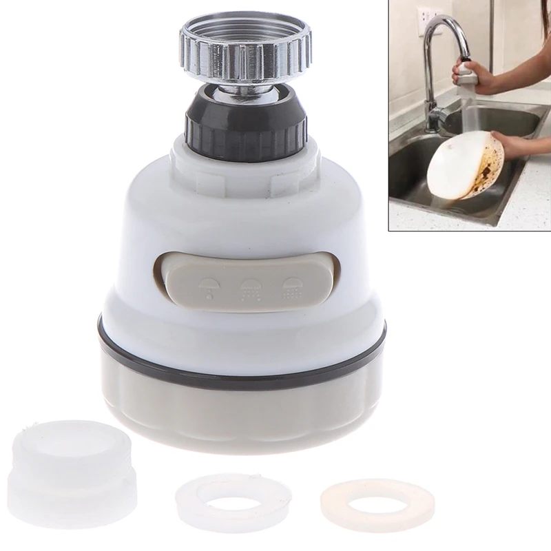 

360 Rotary Kitchen Bathroom Faucet Adapter Shower Splash Water Booster Can Extend The Bubbler Factory Direct Sales Volume