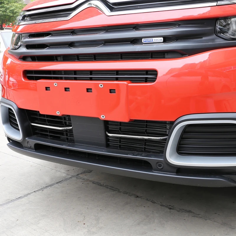 

Grille trim China Grid Decoration Strip Appearance Modification In Front Of The Net Body Bumper Accessories For Citroen Aircross