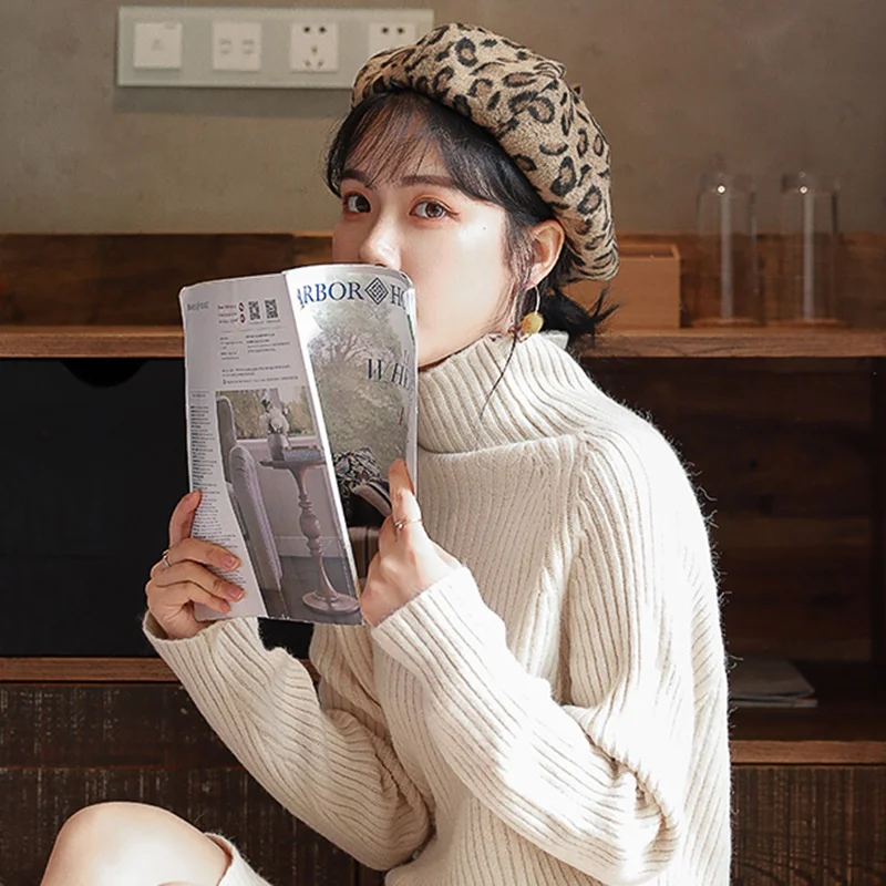 2020 Женский Повседневный берет из искусственной шерсти в японском стиле с