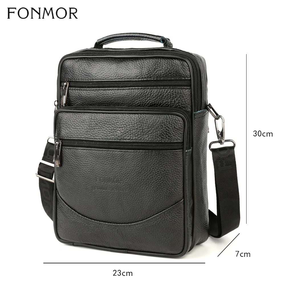 Fonmor большие сумки тоут из натуральной кожи сумка через плечо для мужчин на